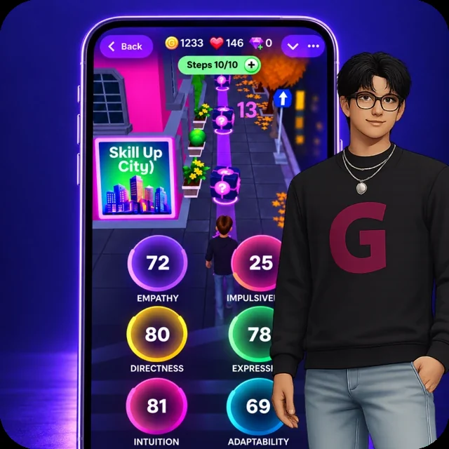 GENZA avatar builder and Vibe Code traits